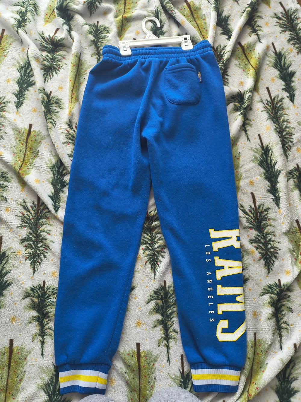 For Kids NFL Bright Blue Fleece Joggers with Yellow & White Accents